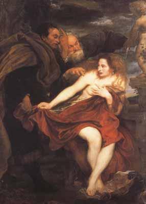 Anthony Van Dyck Susanna and The Elders (mk03) oil painting picture